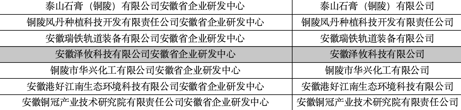 首批安徽省企業(yè)研發(fā)中心擬認(rèn)定名單的公示 首批安徽省企業(yè)研發(fā)中心擬認(rèn)定名單的公示
